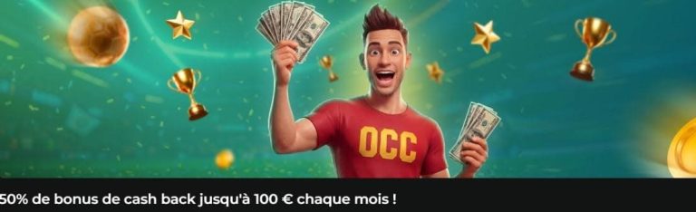 Oneclick Casino cashback mensuel sport