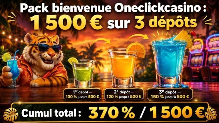 Oneclick Casino pack bienvenue